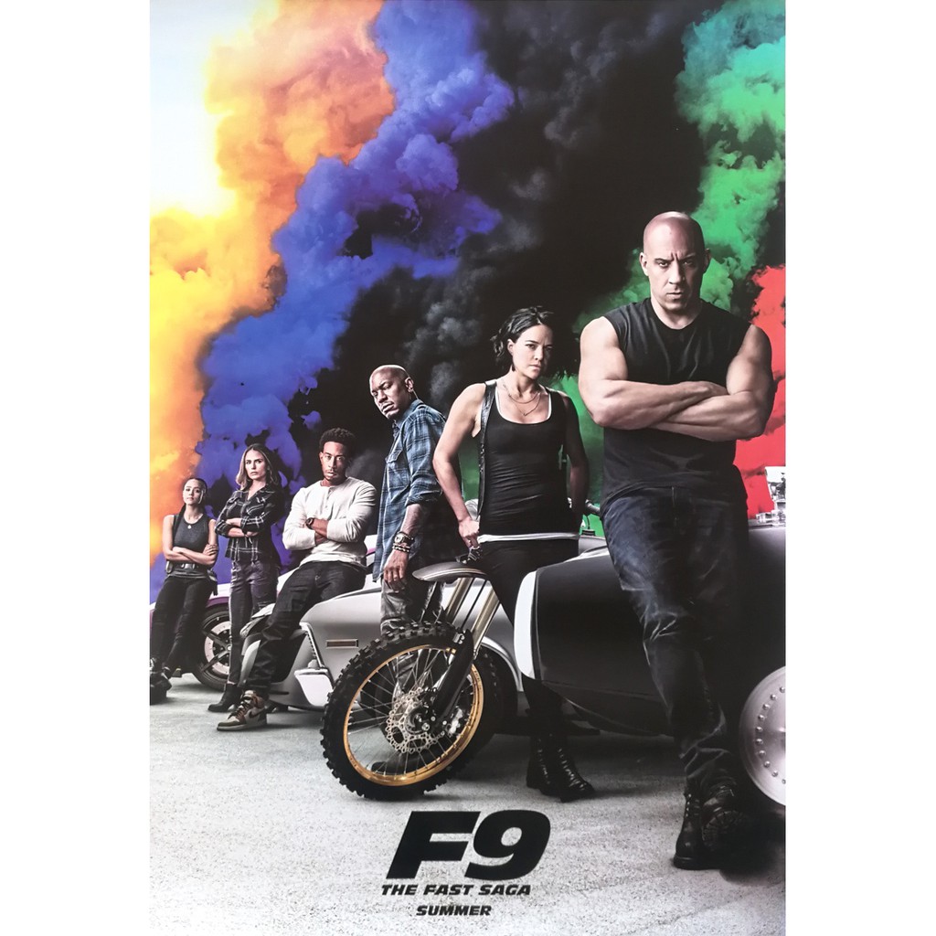 โปสเตอร์ หนัง Fast 9 เร็ว..แรงทะลุนรก 9 F9 the fast saga Fast &amp; Furious 9 2020 POSTER 24”x35” Inch Vin Diesel