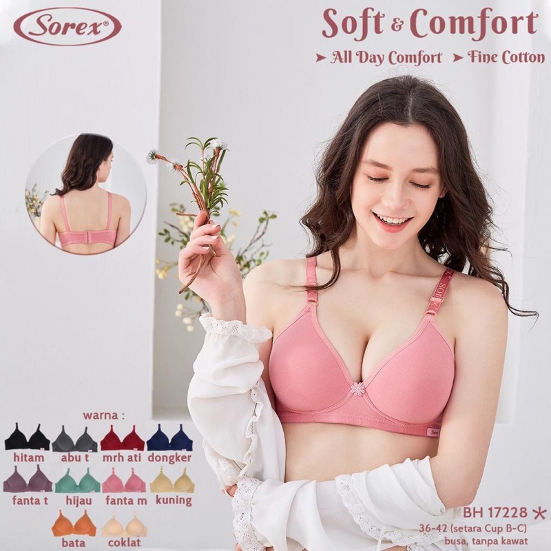 Sorex 17228 Underwire Bra Thin Foam Medium Cup UK 36-42 CUP C