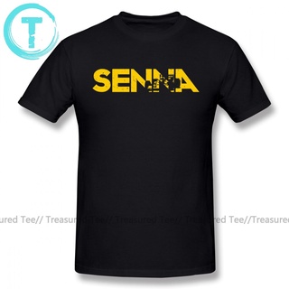 tshirtเสื้อยืดแขนสั้น ผ้าฝ้าย 100 พิมพ์ลาย Lewis Ayrton Senna โอเวอร์ไซซ์ สไตล์คลาสสิก สําหรับผู้ชายS-5XL