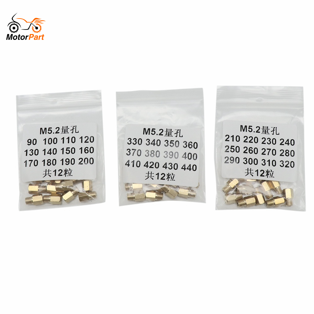 MOTOPARTS SHOP ZSDTRP Motorcycle Carburetter Brass Hex Type 4/042 Main Jet TM24 27 28 For MIKUNI VM/