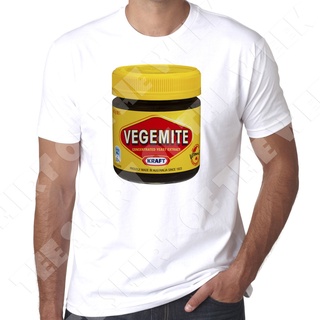 ใหม่ เสื้อยืด พิมพ์ลาย Vegemite Australian สีขาว สําหรับผู้ชาย TYUI10143