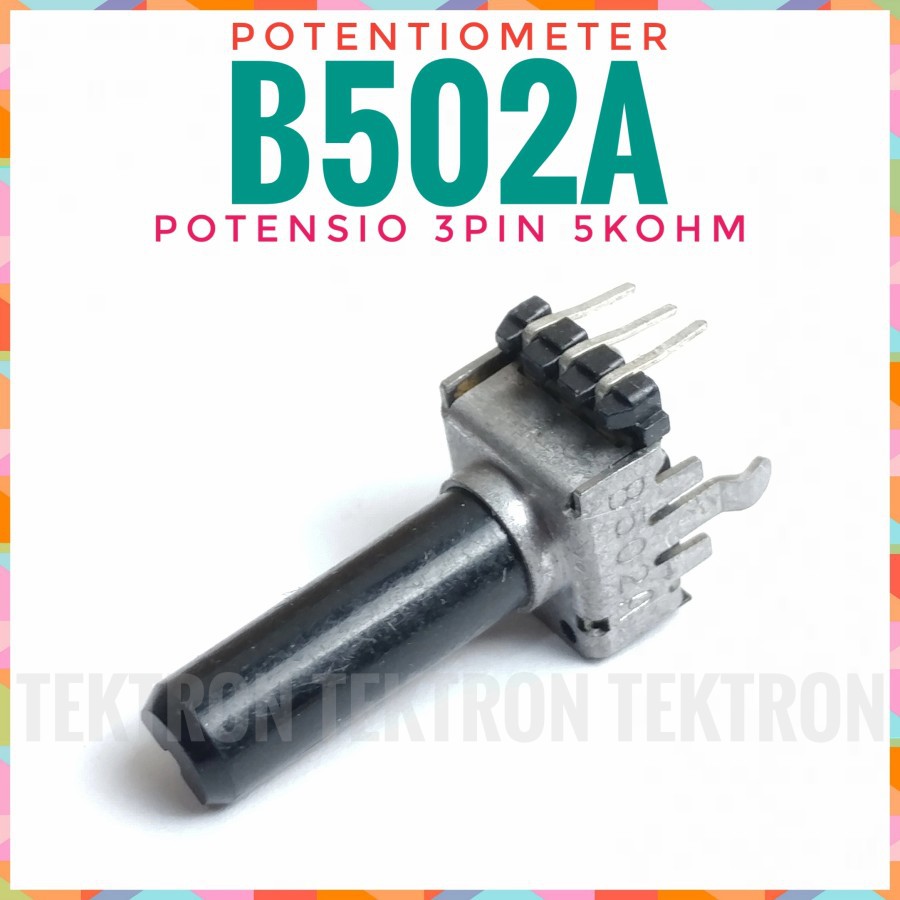 Potentiometer B502A 5Kohm 3 pin mono 5K Potentiometer Potentiometer B5K