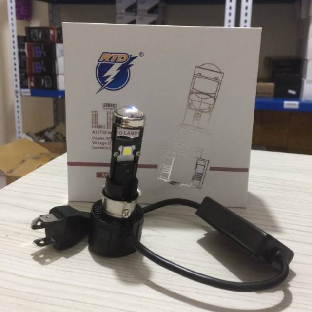 H4 H6 M8 มินิโปรเจคเตอร์ไฟ Led รถจักรยานยนต์ Bright Light Y0290