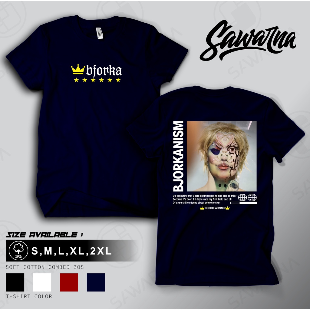 04 เสื้อยืด DISTRO CLOTHES BJORKA VENDETTA VIRAL CURRENT UNISEX ผู้ชายผู้หญิง ORIGINAL