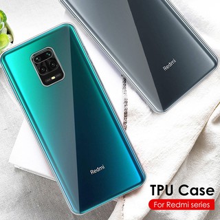เคส Xiaomi Redmi A1 A2 Plus 12c 10 Note 12 12s 11 12c 10 10s 9T 9 9s 9A 9C 9i 8 8A 7 7A Pro Max 4G 5G กรณี เคสโทรศัพท์ TPU บางเฉียบใสกันกระแทกฝาหลังเชลล์