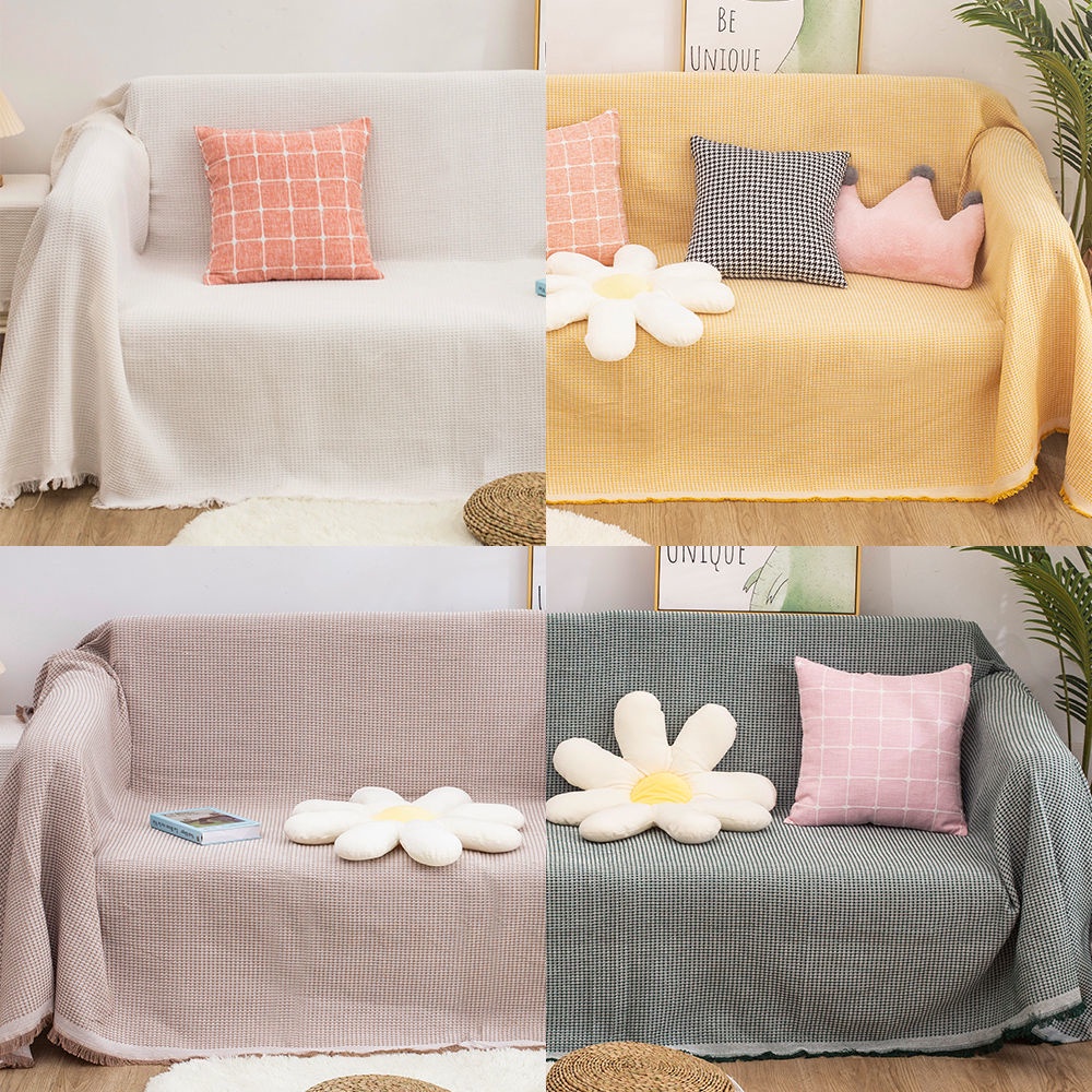 ผ้าคลุมโซฟา ผ้าห่ม เนื้อผ้านุ่ม สไตล์นอร์ดิก มี 4 สี 4 ขนาด ทำความสะอาดได้ง่ายและใส่ในเครื่องซักผ้าเพื่อทำความสะอาด