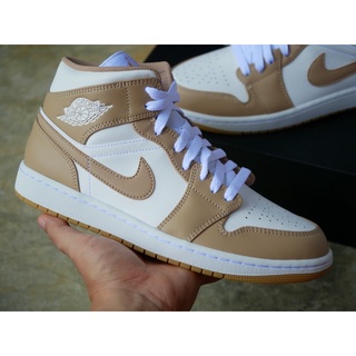 Nike Air Jordan 1 Mid " TAN " ( ไม่เข้าไทย )