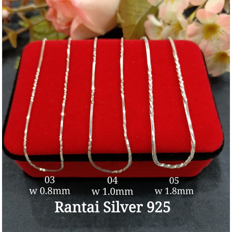 สร้อยคอเงิน 925(N10) Rantai Perak 925(N10) 925