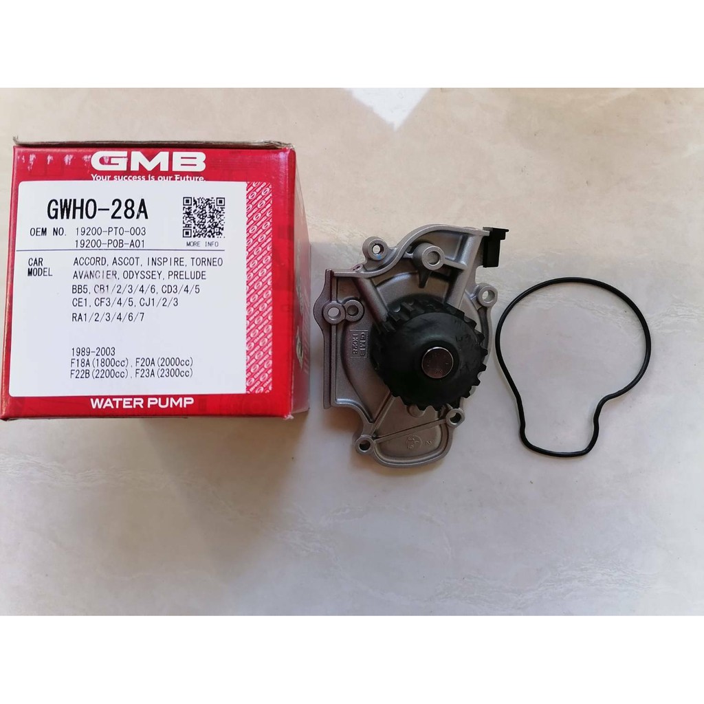 ปั๊มน้ำ HONDA ACCORD ปี1989,2003,PRELUDE,ODYSSEY,F18A,F22B,F20A,F23A GMBแท้ ราคาลูกละ 800บาท