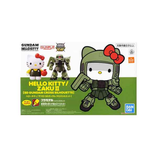 Bandai Hello Kitty / MS-06 Zaku II (Green) (SDCS) 4573102610300 (Plastic Model)