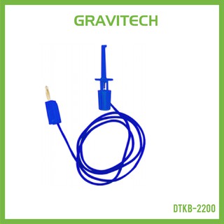 [Gravitechthai]2mm Banana to Clip Jack Cable 50cm - Blue