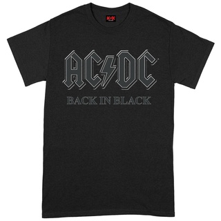 เสื้อยืดผ้าฝ้ายพิมพ์ลายแฟชั่น เสื้อยืด AC / DC Back In