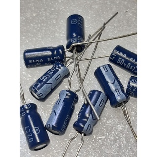 Elna RE3 0.47uf 50v (ราคา10ตัว) capacitor ตัวเก็บประจุ คาปาซิเตอร์