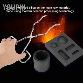 Youpin High Purity Graphite Crucible + Tong Bowl Combo Ingot Torch Melting Kit Mould