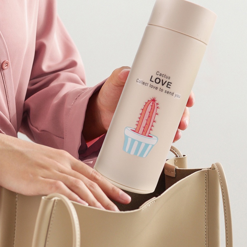 ขวดน้ำ กระบอกน้ำ ใส่ได้ทั้งน้ำร้อน น้ำเย็น ความจุ 400ML พกพาสะดวก พกพาสะดวก ใส่ได้ทั้งน้ำร้อน น้ำเย็น - รูปที่ 3