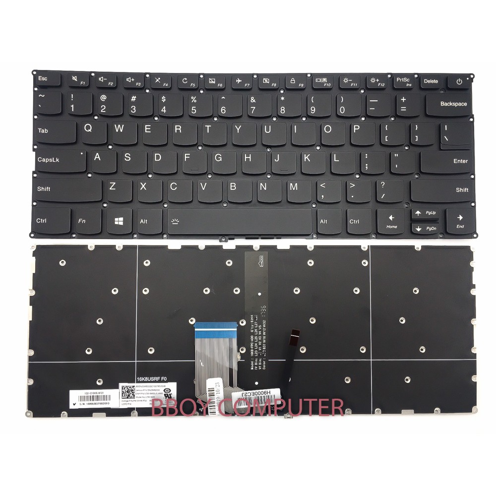 LENOVO Keyboard คีย์บอร์ด IdeaPad 320S-13IKB 720S-14IKB 720S-14IKB Type 80XC 720S-14IKB Type 81BD Series