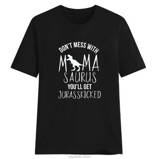 [S-5XL] Hillbilly ใหม่ เสื้อยืดลําลอง แขนสั้น พิมพ์ลาย Dont Mess With Mamasaurus You Will Get Jurasskicked แฟชั่นฤดูร้อ