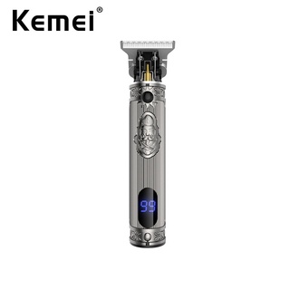 Kemei KM-700H ใหม่ ปัตตาเลี่ยนไฟฟ้า จอแสดงผล LED แบตเตอรี่ ชาร์จได้ ปัตตาเลี่ยนตัดผม ผู้ชาย ปัตตาเลี่ยนตัดผมมืออาชีพ แม่นยํา ไม่มีช่องว่าง ตัดผม