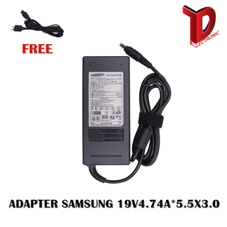 ADAPTER SAMSUNG 19V4.74A*5.5X3.0  / สายชาร์จโน๊ตบุ๊คซัมซุง + แถมสายไฟ