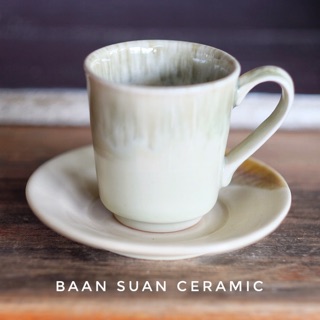 Baansuanceramic ชุดกาแฟเซรามิค  เข้าไมโครเวฟได้