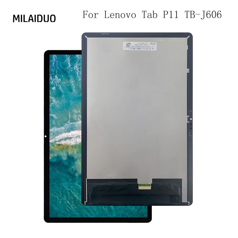 11 "จอแสดงผล LCD สําหรับ Lenovo Tab P11 TB-J606 TB-J606L/N/P11 Plus J607 J616 LCD Touch Screen Digitizer Sensor Assembly