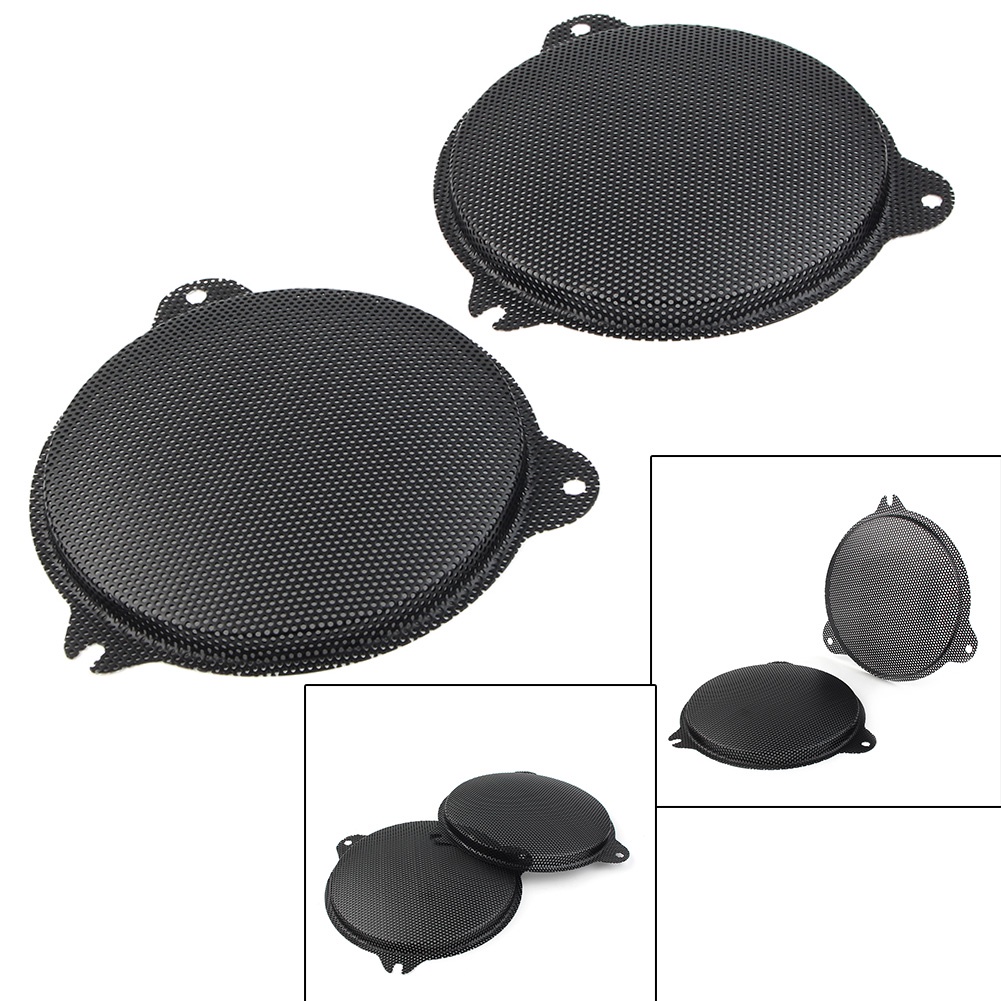 black-motorcycle-front-speaker-mesh-grills-for-harley-davidson-electra