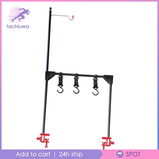 [ Tac-10--] ขาตั้งโคมไฟแบบตะขอแขวนสําหรับตั้งแคมป์ตกปลาปิคนิคบาร์บีคิว