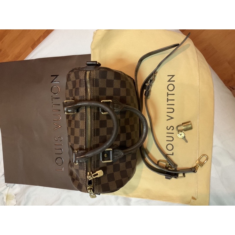 lv มือสองของแท้ speedy ban damier date code 2014 ไซส์ 25