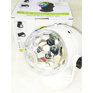 ไฟดิสโก้เทค ไฟปาร์ตี้ LED NIGHT LIGHTสีดำ  USB/12V