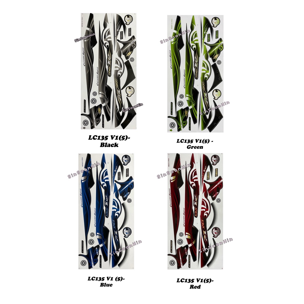Yamaha LC135 V1 (5) Body Sticker / Stripe stiker lc-135 135lc lc 135