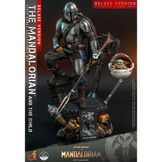 พร้อมส่ง! ฟิกเกอร์  Hot Toys QS017 1/4 Star Wars™ The Mandalorian™ - The Mandalorian &amp; The Child (Deluxe Version)