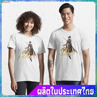 ขายดี Illicit เสื้อยืดกีฬา genshin impact zhongli Essential T-Shirt Sports T-shirt