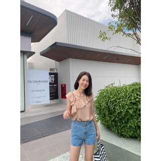 [Twinkle] .s36"/M40" เสื้อชีฟองแขนกุด ดีเทลเก๋ๆ เอาใจสาวที่ชอบใส่สบายๆ ใส่อากาศร้อนๆ ได้เลย