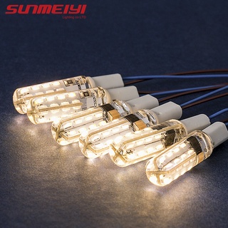 Sunmeiyi หลอดไฟ G4 LED 3W LED G4 360 Beam G4 AC220V ขนาดมินิ สําหรับติดรถยนต์ 1ชิ้น