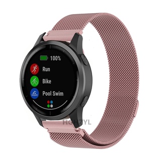 ปลอกแขนแม่เหล็ก 18 มม. 20 มม. 22 มม. สําหรับ Voor Garmin Venu 2 2S Sq Band Vivoactive 3 4 4S Forerunner 245