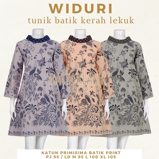 Widuri Tunic ผ้าบาติก ลายนกยูง ดอกไม้