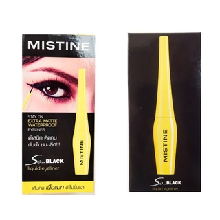 Mistine Eyeliner So Black matte liquid liner 4g. มิสทิน โซ แบล็ค แมท ลิควิด อายไลเนอร์