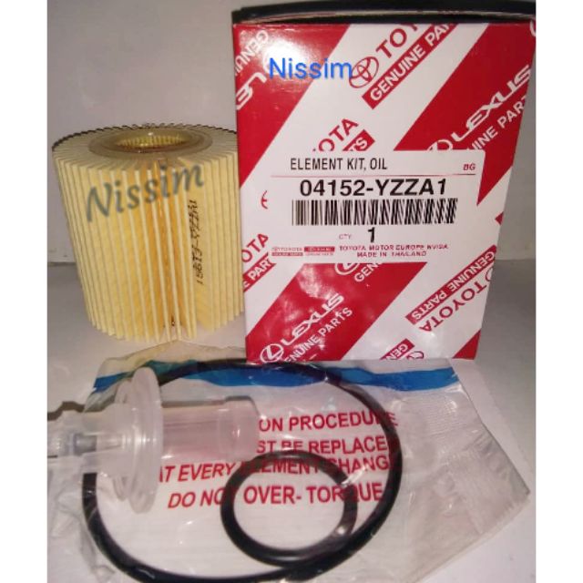 กรองน้ํามันเครื่อง (04152-yzza1) Vellfire,Estima 3.5,Alard 3.5 (แบบกระดาษ)(04152-31090)