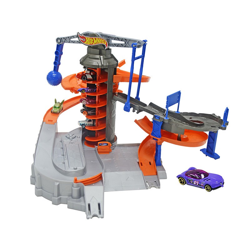 hot wheels construction zone chaos playset