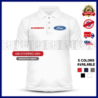 เสื้อยืดโปโล แขนสั้น พิมพ์ลาย Polo Ford Everest SUV Kolar Microfiber Sulam แฟชั่นสําหรับผู้ชาย และผู้หญิง