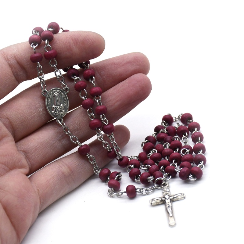 SPT *  Crucifix สร้อยคอลูกประคํา Baby Shower Prayer Baptism Holy จี้เครื่องประดับ