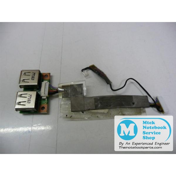 USB 2.0 Port Board 48.4F604.011 - HP DV2000 Compaq V3000 (มือสอง, มีสายแพ)