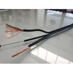 ดรอป์วาย สายโทรศัพท์ภายนอก 2X1.5สายลำโพง ดรอบวายมีสายสลิง Speaker Cable  Drop Wire 2 X 1.5 200M | Shopee Thailand