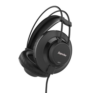 หูฟังมอนิเตอร์แบบครอบศีรษะแบบกึ่งปิด HD671 สีดำ SUPERLUX