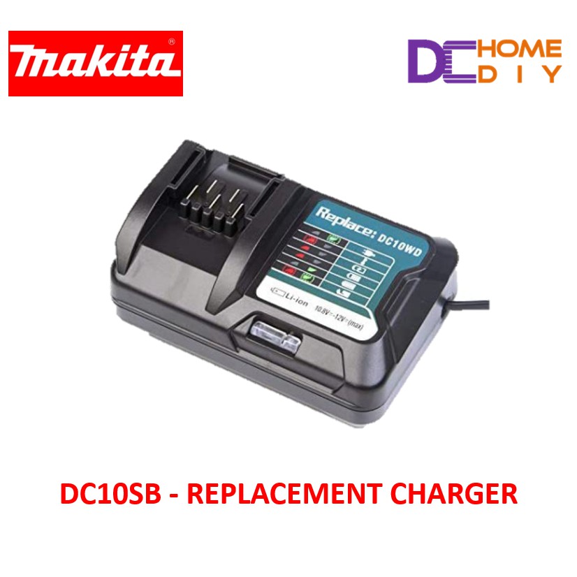 MAKITA 12V BATTERY CHARGER DC10WD DF333 TD110D JR105D TM30D JV101D HP332D WR100DZ HP331D HR166D