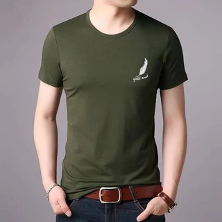 #สินค้าพร้อมส่ง#เสื้อยืดผู้ชายสีพื้นแขนสั้นคอกลม(สกรีนอก) TSH-009