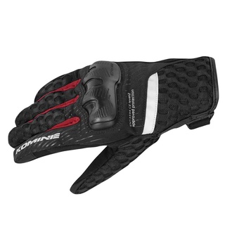 Komine Gloves GK-244 BLACK RED