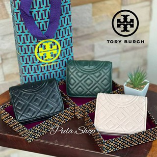 💕Tory burch fleming bifold mini wallet กระเป๋าสตางค์ทรงพับ 2 ตอน