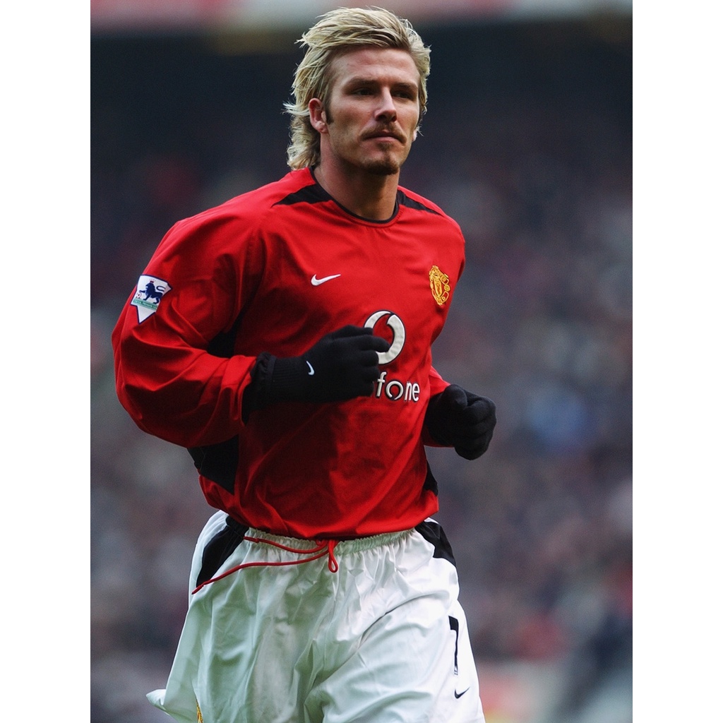 โปสเตอร์ David Beckham เดวิด เบคแคม Manchester United MUFC แมนเชสเตอร์ยูไนเต็ด แมนยู Poster รูปภาพ R