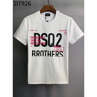 เสื้อยืดผ้าฝ้ายพิมพ์ลาย ขายดี เสื้อยืด พิมพ์ลาย Dsquared2 Aadvanced Pprint Dt797